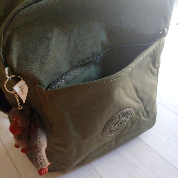 KIPLING NEW Bennett Backpack Jaded Green - Picture 9 of 10